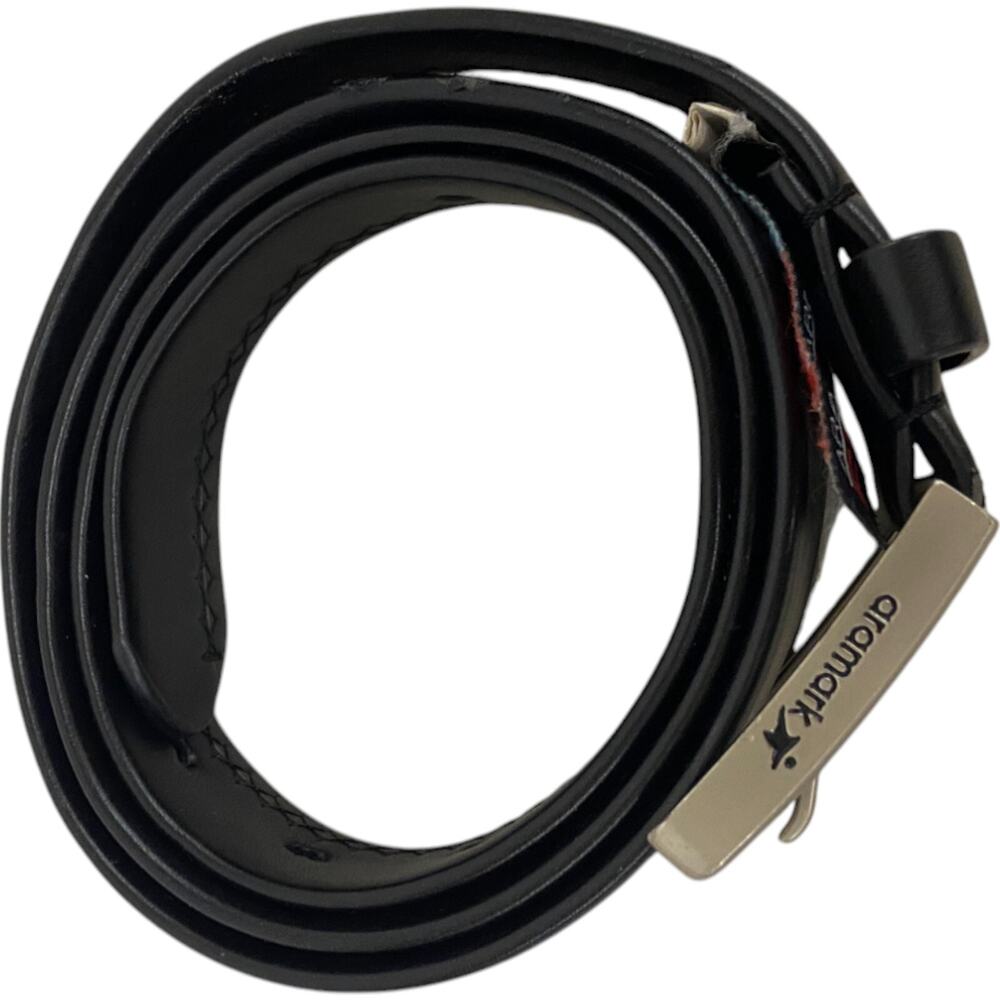 Aramark Flexfit 14636 Mens M/L Black Belt With Silver Buckle 100% PU